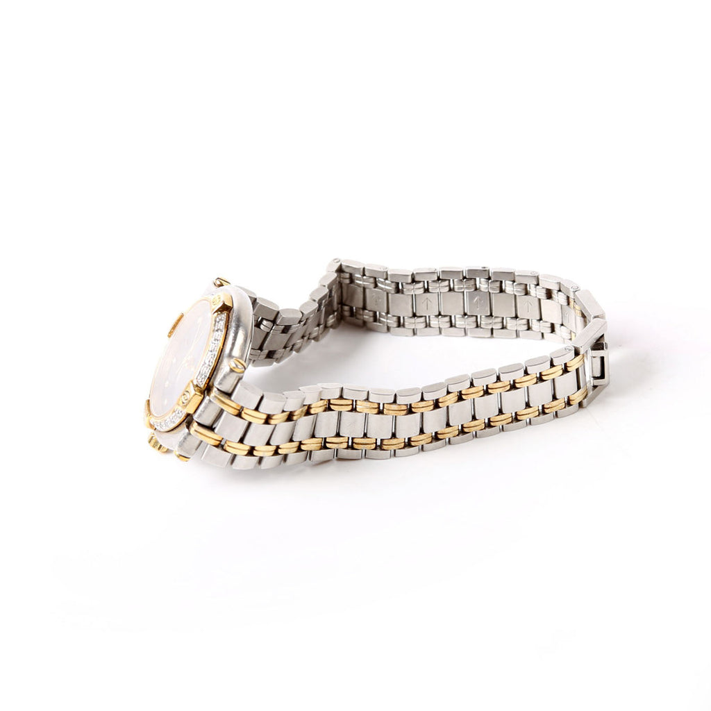 Gucci G Logo 9000L Stainless Steel/Diamond Watch Silver/Gold