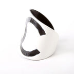 Chanel CC Resin Cuff Bracelet White/Black