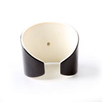Chanel CC Resin Cuff Bracelet Black/White