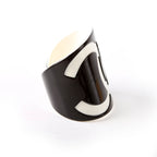 Chanel CC Resin Cuff Bracelet Black/White