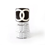Chanel CC Resin Cuff Bracelet Black/White