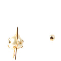 Christian Dior Pearl Star Tribales Stud Earrings Gold/Pearl