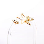 Christian Dior Pearl Star Tribales Stud Earrings Gold/Pearl