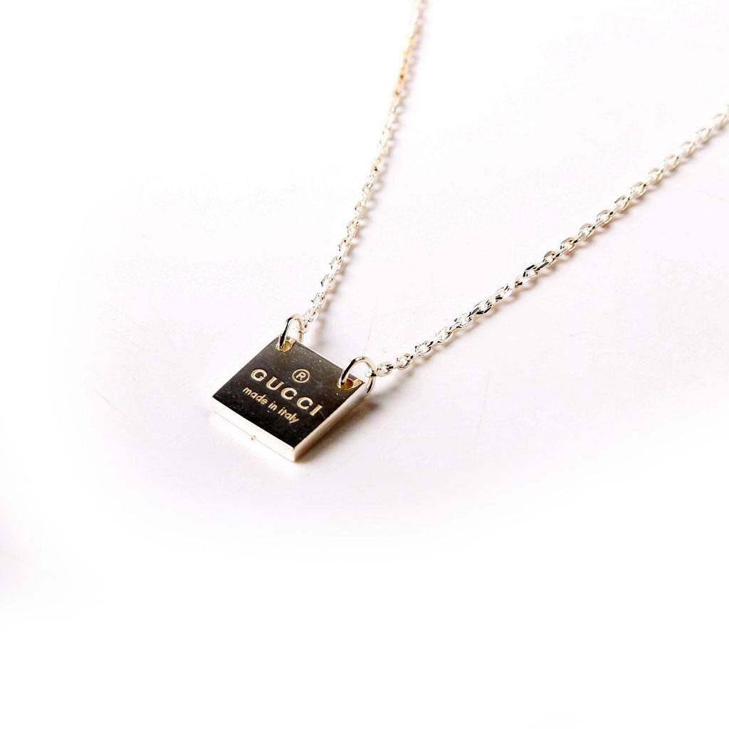 Gucci Trademark Square Necklace 925
