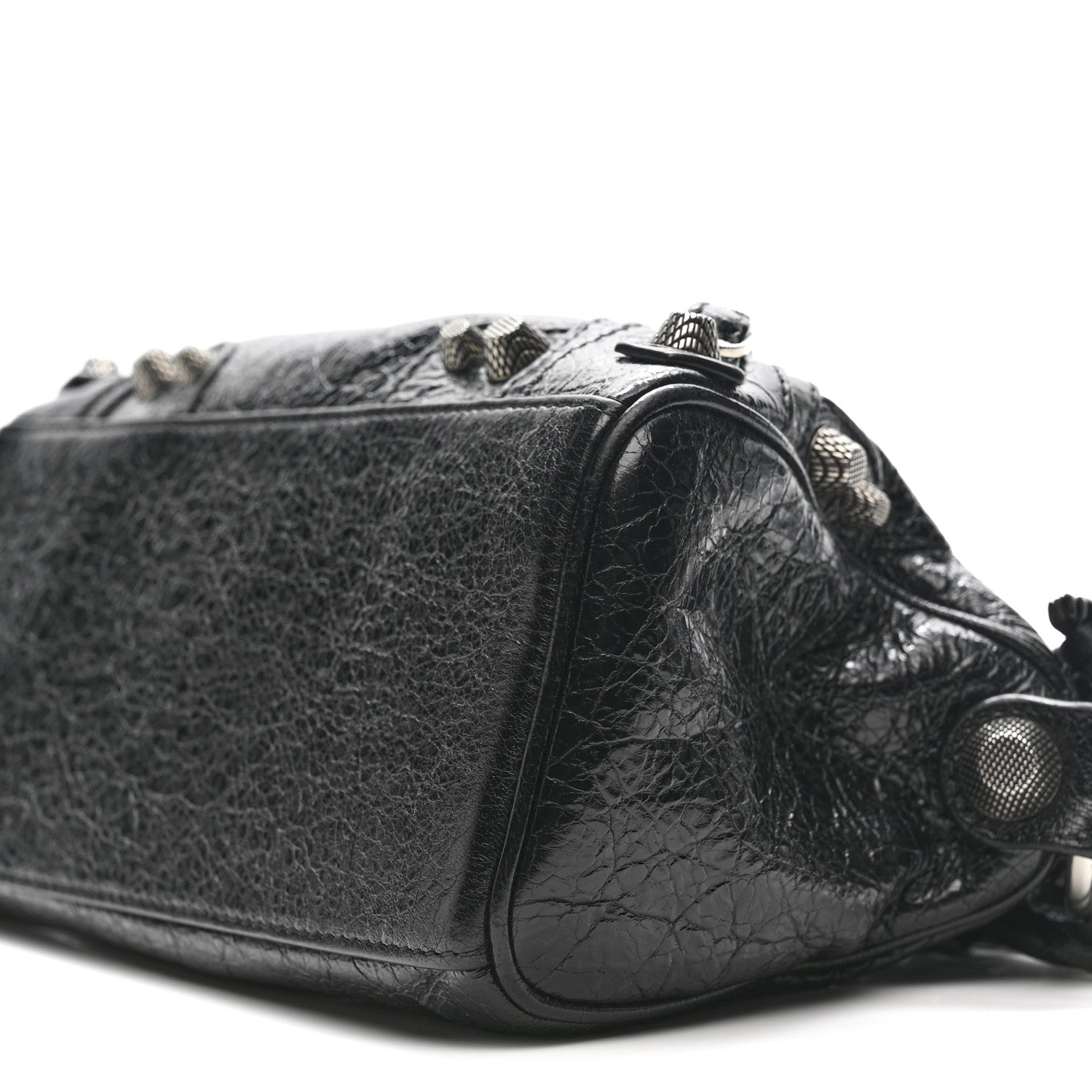 Balenciaga Agneau Arena Mini Le Cagole Duffle Crossbody Bag Black