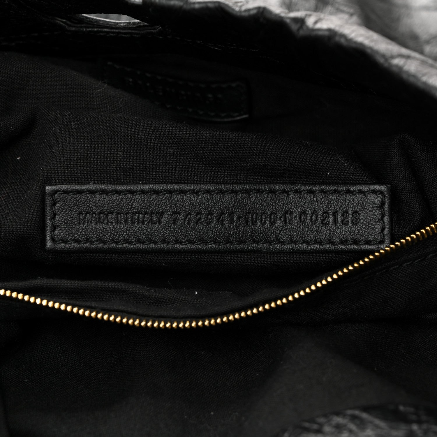 Balenciaga Crushed Calfskin Crush Medium Chain Tote  Black