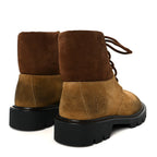 Loewe Suede Mens Sierra Combat Boots 41 Tobacco Brown