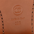 Chanel Calfskin CC Logo Mid Calf Boots 39 Brown