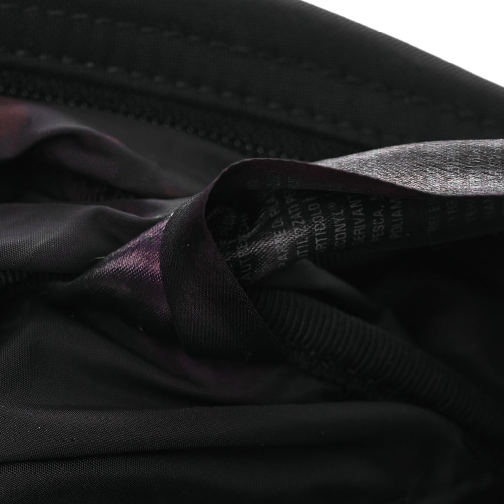 Balenciaga Recycled Sport Nylon Logo Embroidered Wheel Sling Bag Black White