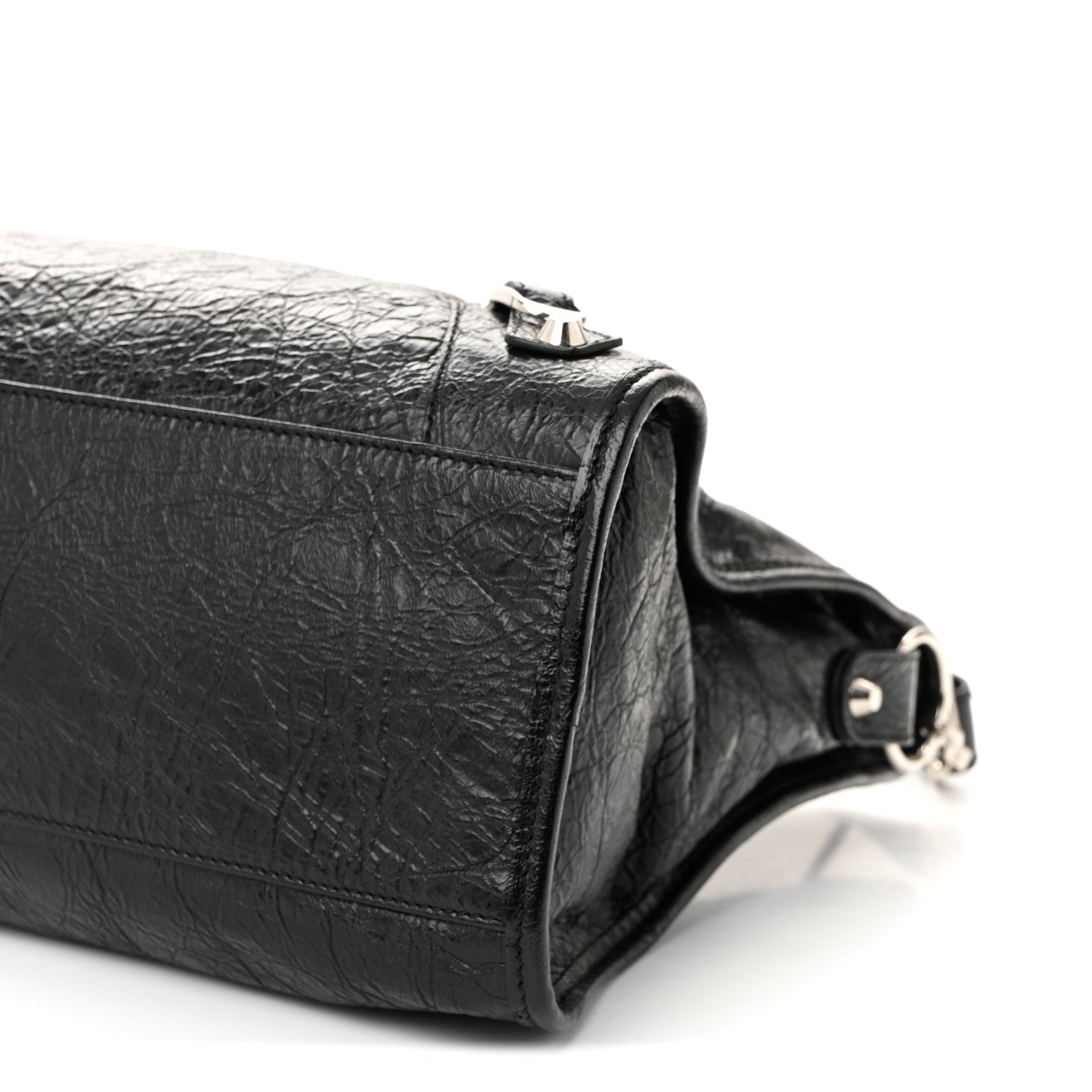 Balenciaga Agneau Classic Silver Hardware City Black