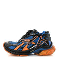 Balenciaga Mesh Rubber Bi-Color Mens Runner Sneakers 10 Blue Orange Black White