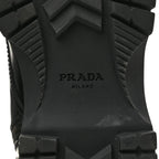 Prada Spazzolato Chocolate 50mm Combat Boots 36.5 Black