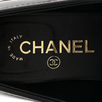 Chanel Lambskin Quilted CC Turnlock Loafers 39 Black