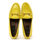 Gucci Vernice Naplack Womens 1953 Horsebit Loafers 36.5 Acid Lime