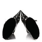 Balenciaga Agneau Arena Spiked Cagole 50mm Wide Boots 36 Black