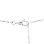 Gucci 18K White Gold Pink Tourmaline Link to Love Bar Necklace