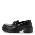 Christian Dior Brushed Calfskin Dior Code Lug Sole Platform 35mm Loafers 38.5 Black