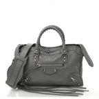 Balenciaga Agneau Classic Silver Hardware S City Gris Haussmannien