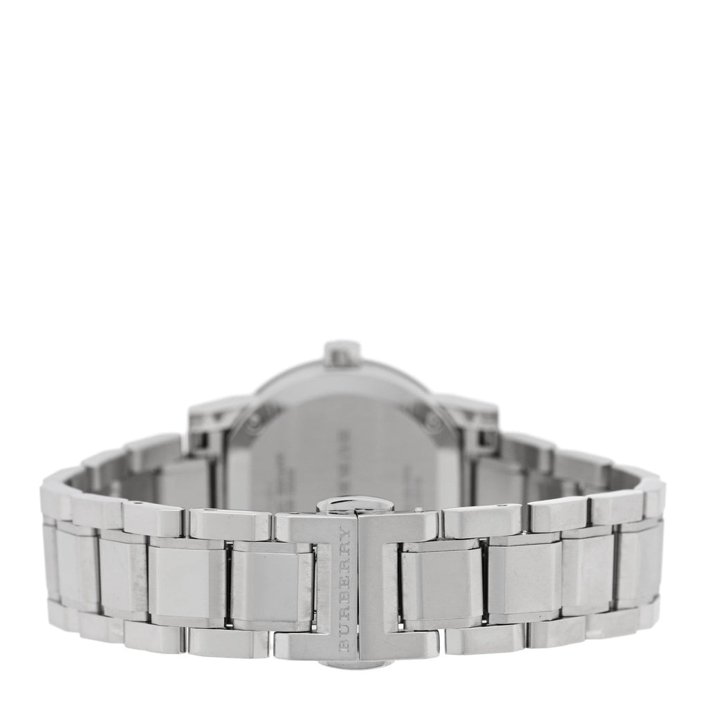 Burberry Stainless Steel Diamond 27mm Heritage Quartz Watch BU9213