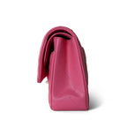 Chanel 23S Pink Caviar Quilted Classic Flap Medium Light Gold Hardware