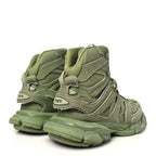 Balenciaga Mesh Nylon Womens Track Hike Sneakers 40 Washed Light Khaki