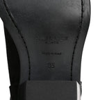 Saint Laurent Suede Eastwood Western Boots 35 Black