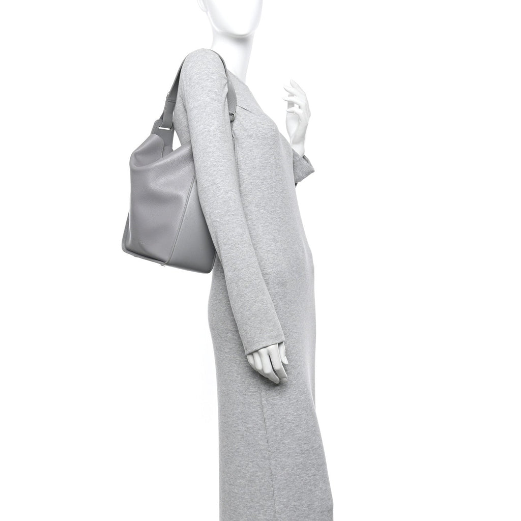 Balenciaga Calfskin Logo Embossed Small Tool 2.0 North-South Tote Balenciaga Grey