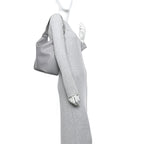 Balenciaga Calfskin Logo Embossed Small Tool 2.0 North-South Tote Balenciaga Grey