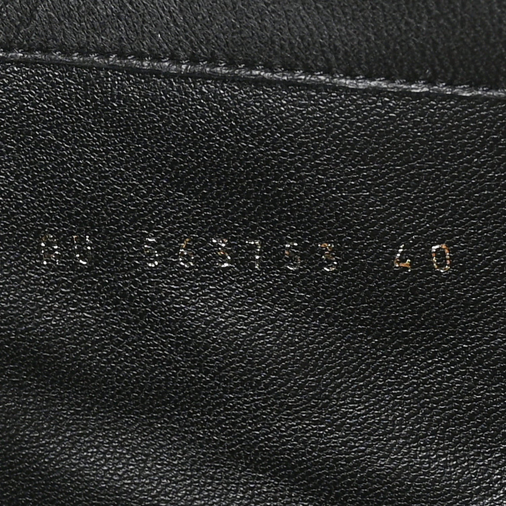 Saint Laurent Calfskin Opyum Ankle Boots 40 Black
