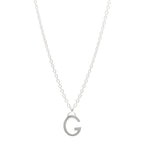 Gucci Sterling Silver G Pendant Necklace