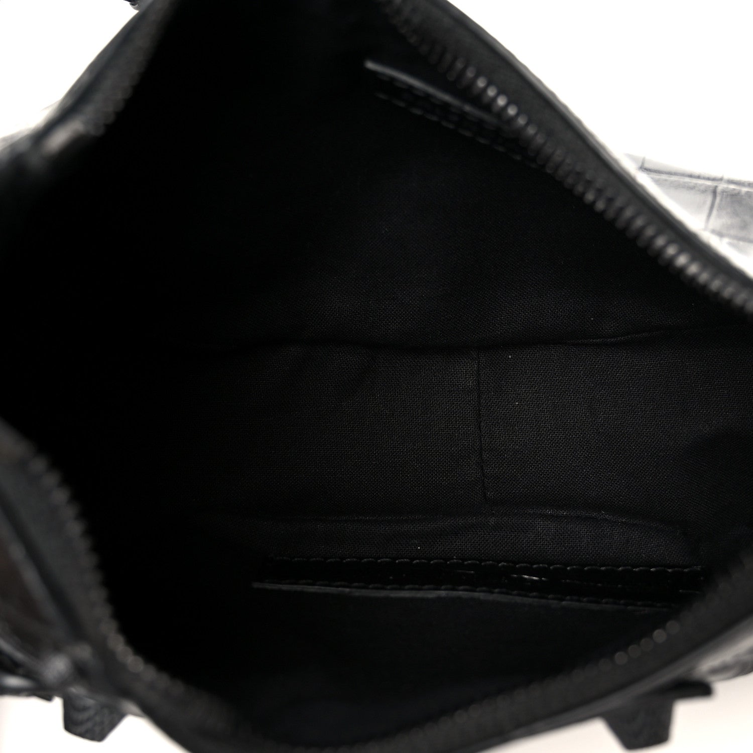 Balenciaga Extra Supple Calfskin Crocodile Embossed Monochrome Le Cagole Shoulder Bag XS Black
