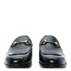 Gucci Betis Glamour Calfskin Horsebit Mens Jordaan Loafers 9.5 Black