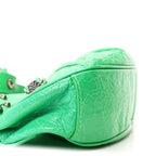 Balenciaga Agneau Arena Le Cagole Shoulder Bag XS Vivid Green