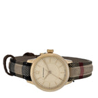 Burberry Stainless Steel Calfskin 26mm Classic Quartz Watch Champagne BU10201