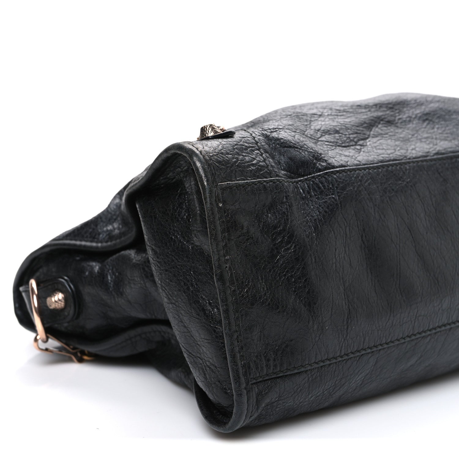 Balenciaga Agneau Giant 12 Rose Gold Hardware City Black