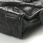 Balenciaga Agneau Classic Gold Hardware Nano City Black