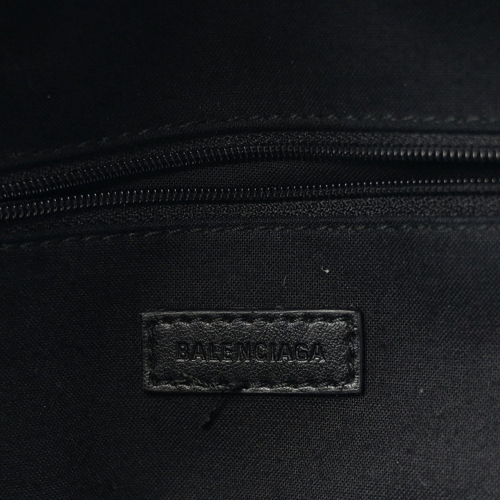 Balenciaga Canvas Crystal Embellished Eiffel Tower Explorer Backpack S Black