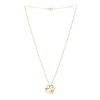 Chanel 18K Yellow Gold Fil de Camelia Pendant Necklace