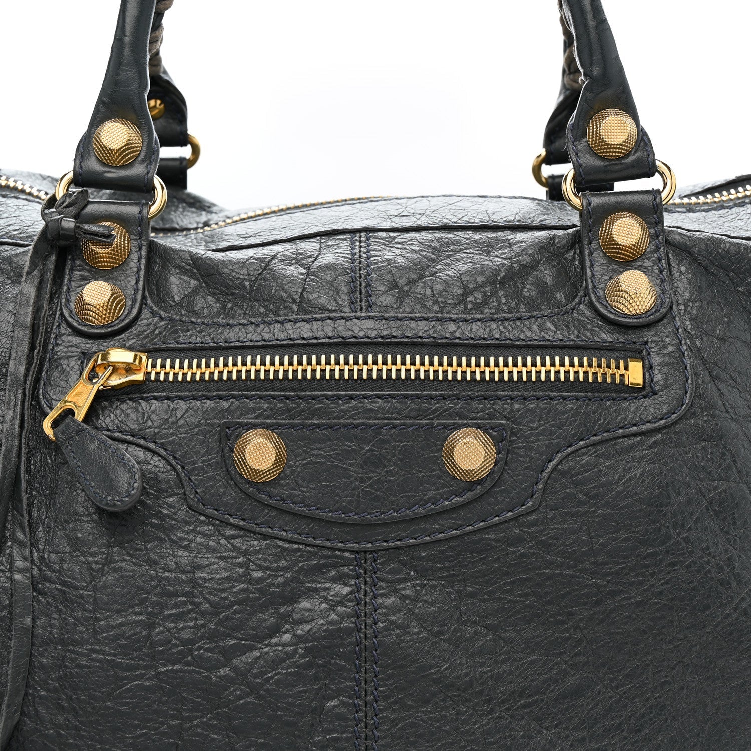 Balenciaga Agneau Giant 12 Gold Hardware Work Anthracite