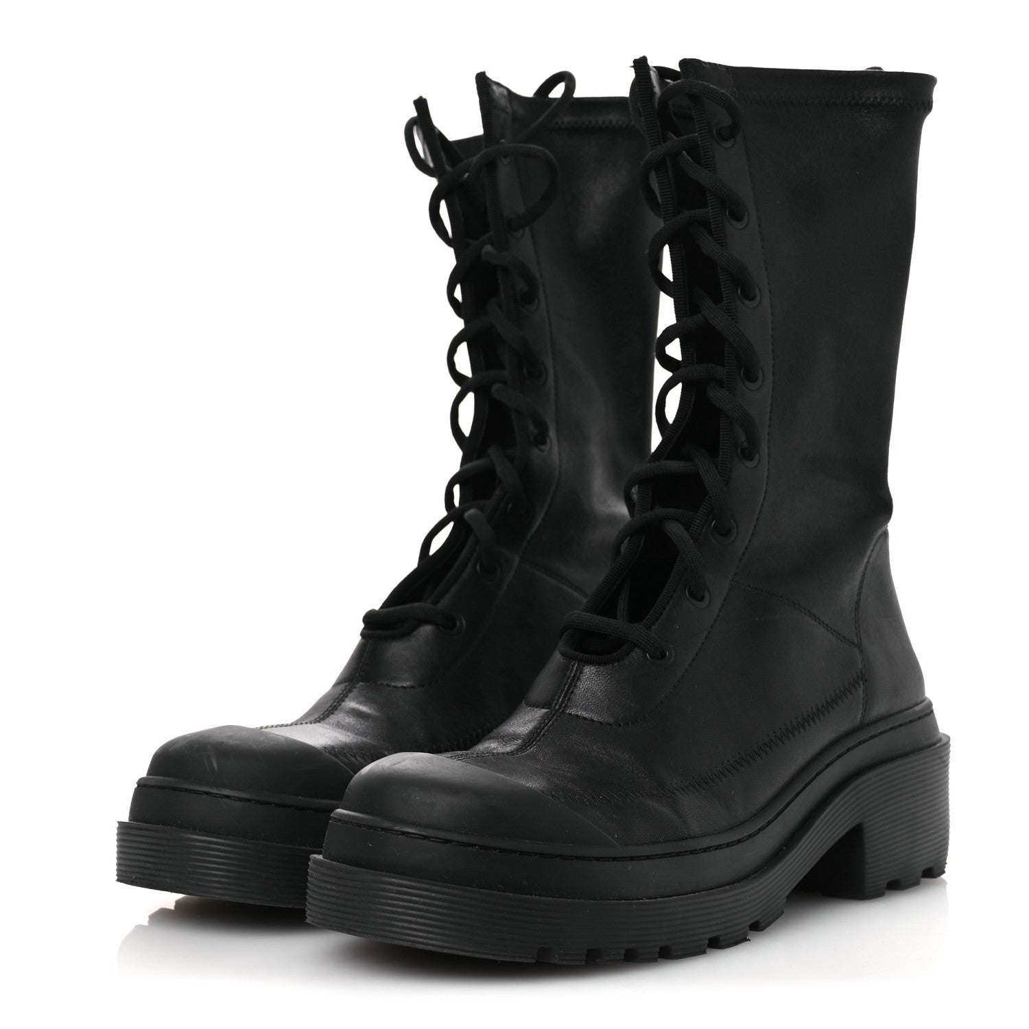 Christian Dior Nappa Stretch Dior Arcade Boots 39 Black