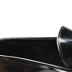 Saint Laurent Glazed Calfskin Le Loafer 15 Penny Slippers 39 Black