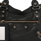 Balenciaga Agneau Giant 21 Rose Gold Hardware City Black