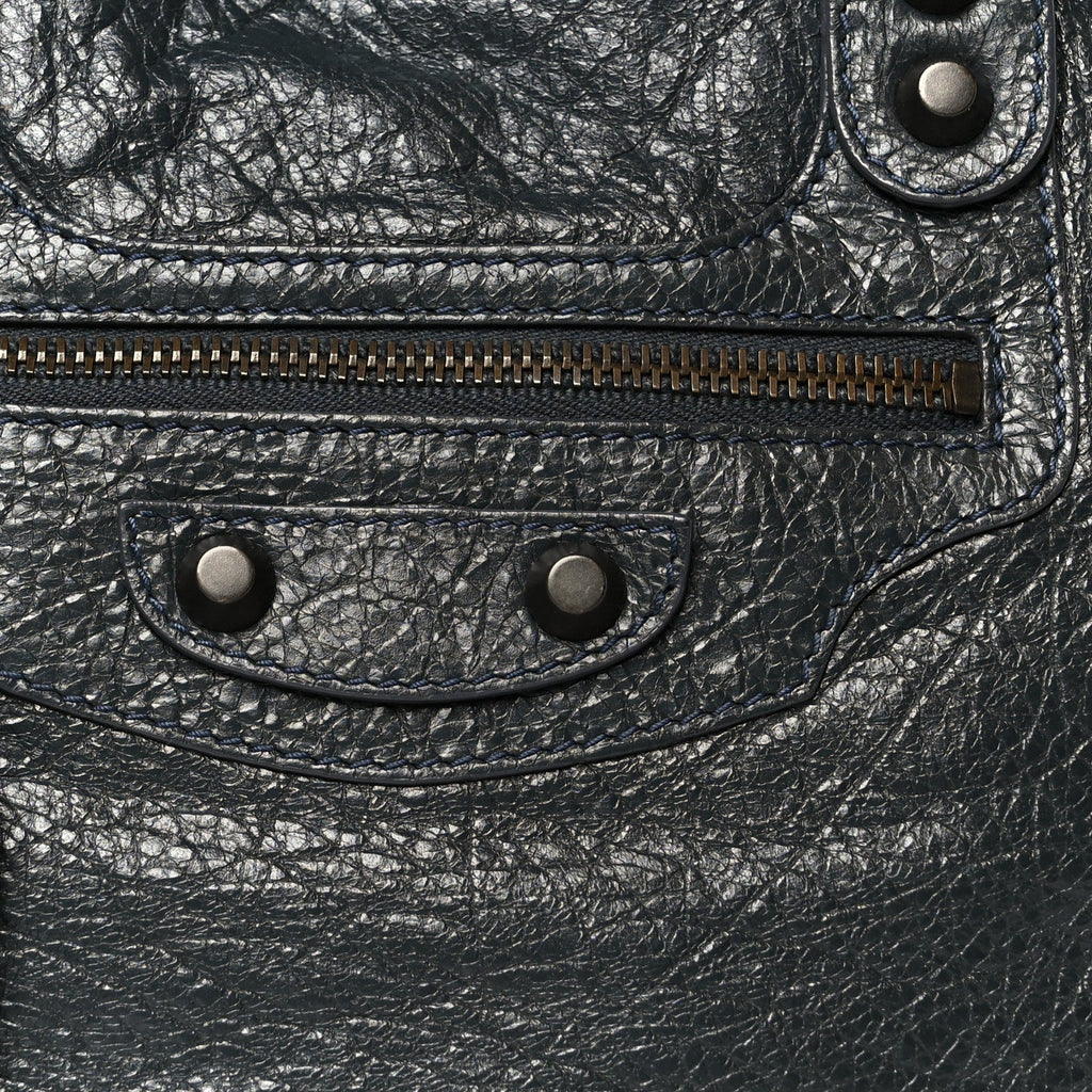 Balenciaga Agneau Classic Hardware Bowling Bag Anthracite