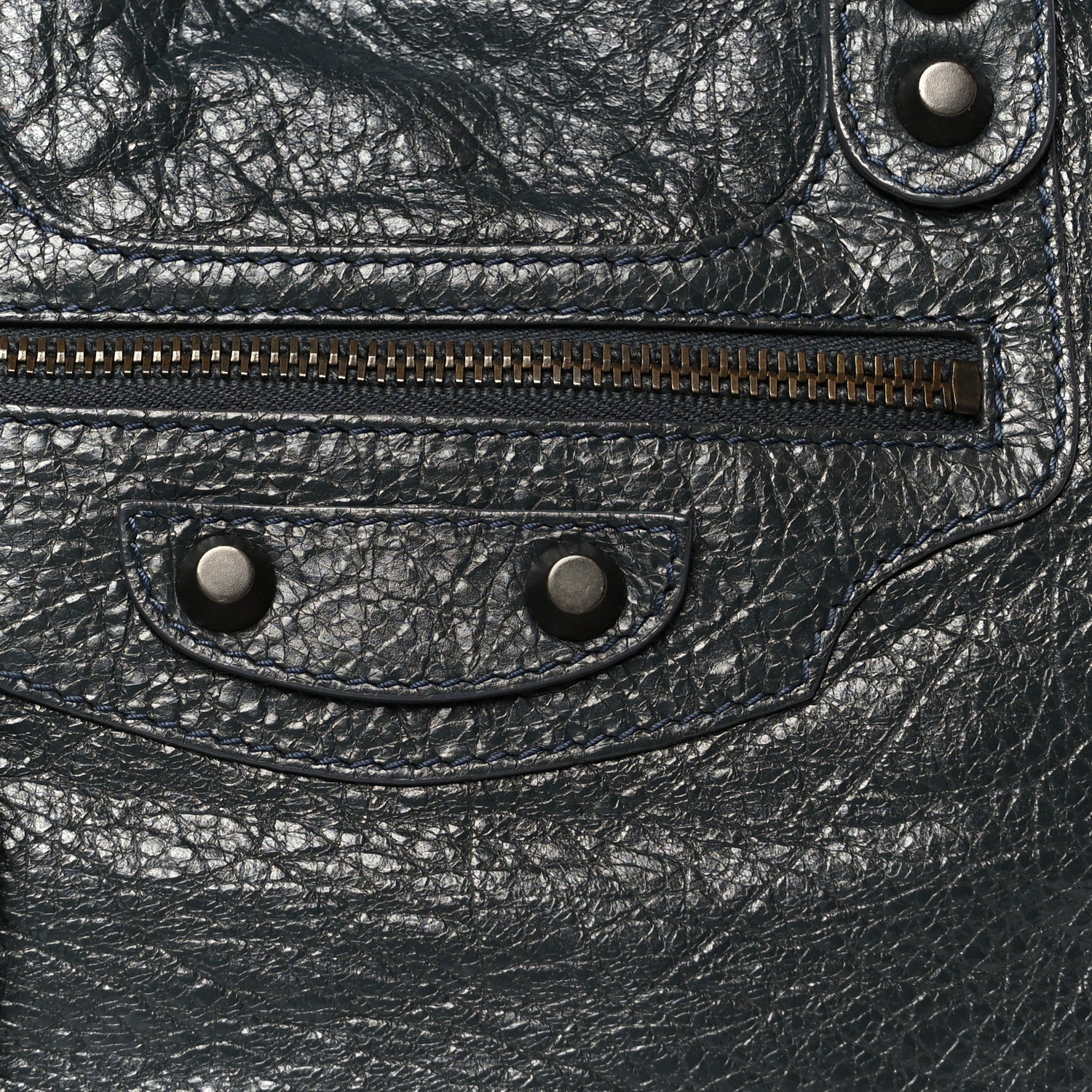 Balenciaga Agneau Classic Hardware Bowling Bag Anthracite