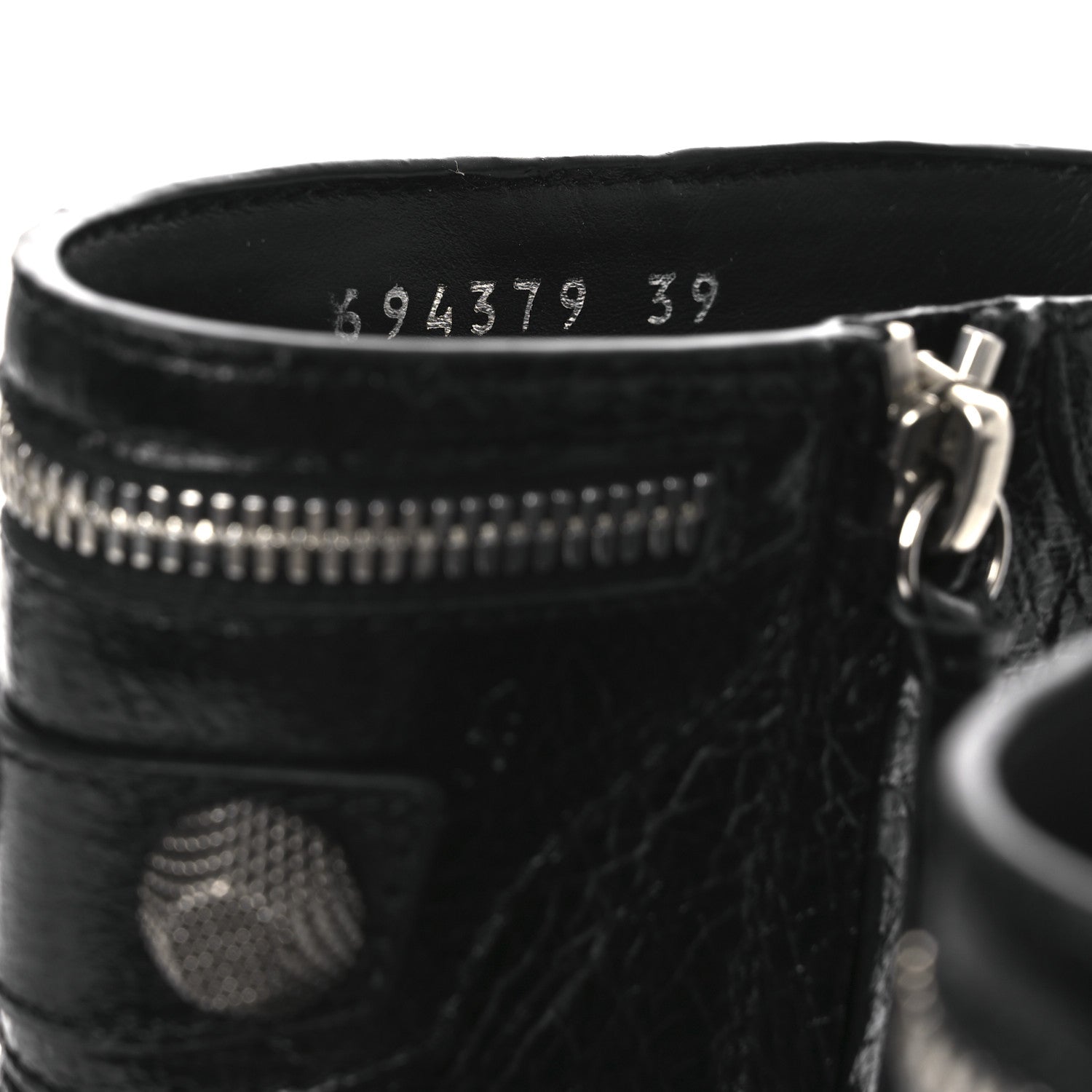 Balenciaga Agneau Arena Cagole 90mm Ankle Boots 39 Black