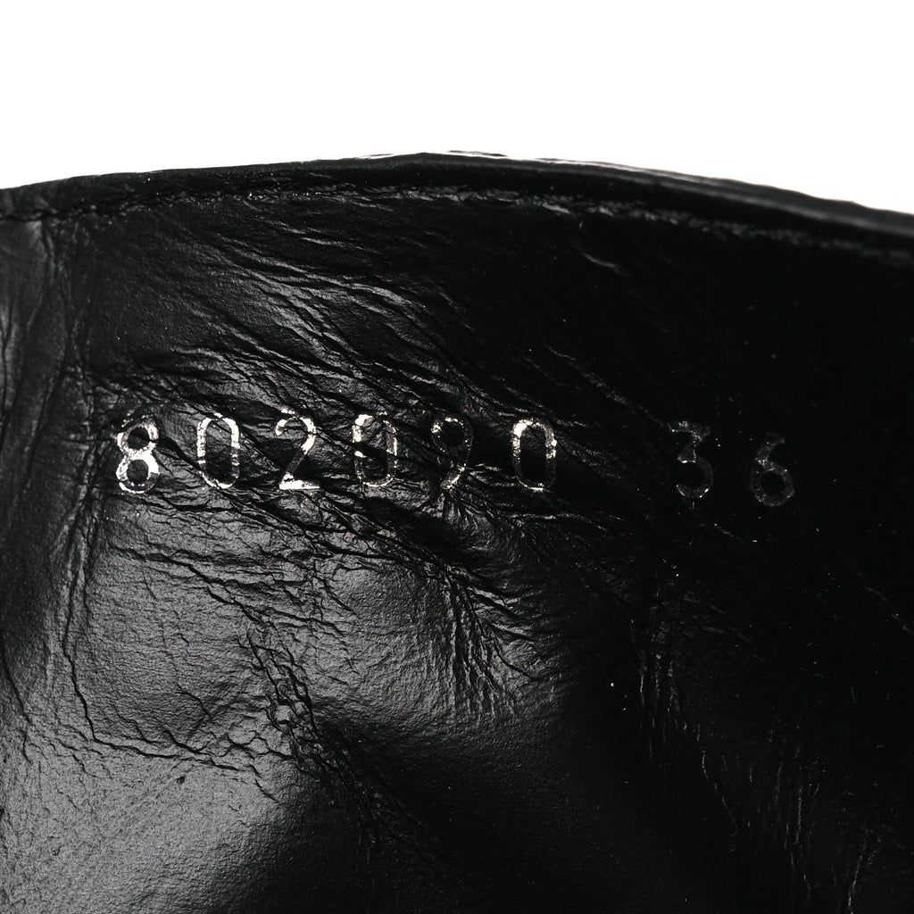 Balenciaga Agneau Arena Spiked Cagole 50mm Wide Boots 36 Black