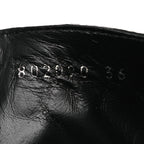Balenciaga Agneau Arena Spiked Cagole 50mm Wide Boots 36 Black
