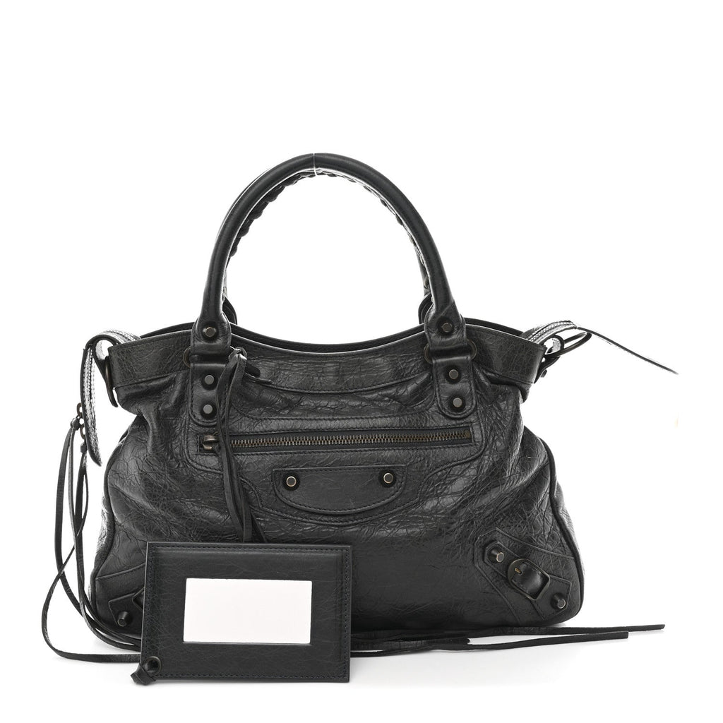 Balenciaga Agneau Classic Hardware Town Anthracite