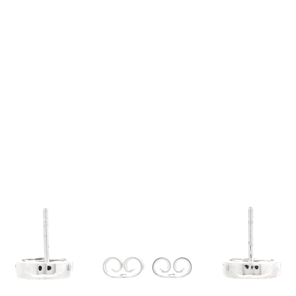 Gucci Sterling Silver Interlocking GG Stud Earrings
