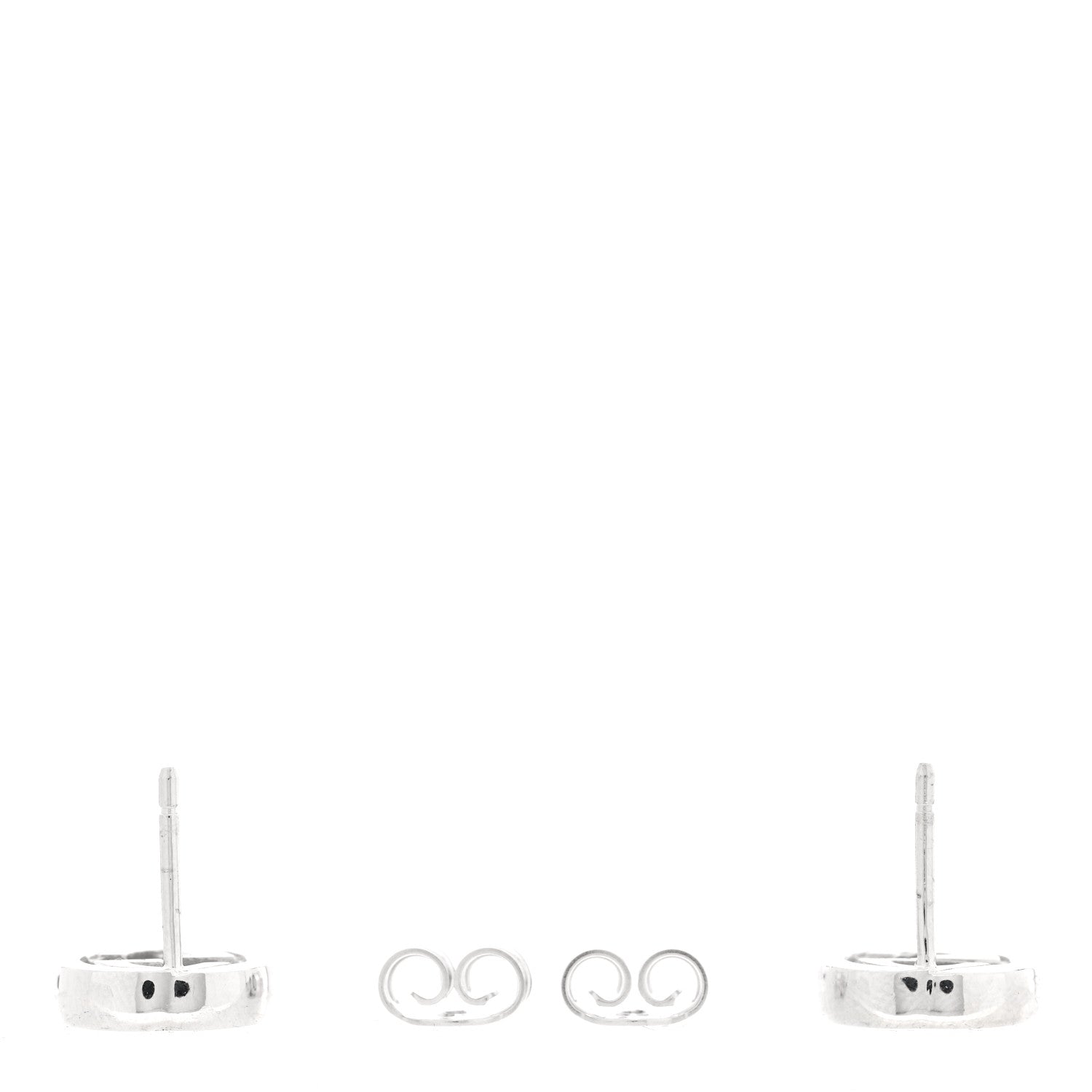 Gucci Sterling Silver Interlocking GG Stud Earrings